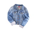 Denim jacket isolated, denim clothes Royalty Free Stock Photo
