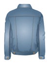Vector denim jacket, back view