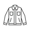 Denim Jean Jacket icon line design. Denim, jeans, jacket, jean, apparel, men, stroke, icons vector illustrations. Denim