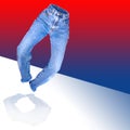 Denim jeans Royalty Free Stock Photo