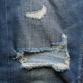 Denim jeans blue old torn