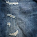 Denim jeans blue old torn