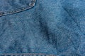 Denim jeans texture. Denim background texture for design. Canvas denim texture. Blue denim that can be used as background. Blue je Royalty Free Stock Photo