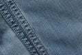 Denim jeans texture, cotton fabric. Textile background Royalty Free Stock Photo