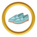 Denim loafers icon