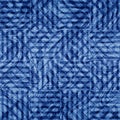 Denim seamless pattern. Indigo texture. Blue distress background. Repeated modern fabric. Abstract degrade patterns. Repeating fad