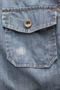 Denim shirt pocket