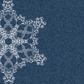 Denim snowflake