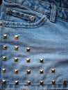 Denim & Studs Royalty Free Stock Photo