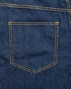 Denim texture. Back pocket of the jeans