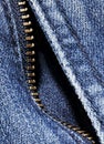 Denim with zipper