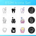 Denistry icons set