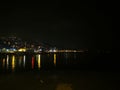 Deniz sea ÃÂ°stanbul night follow Royalty Free Stock Photo