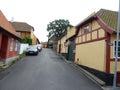 Denmark, Bornholm - the Kirkebakken street in Svaneke.