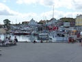 Denmark, Bornholm - the port in Svaneke. Royalty Free Stock Photo
