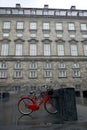 Denmark: Christiansborg Palace red bicycle