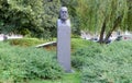 Denmark, Copenhagen, 14 Julius Thomsens Gade, monument to Herman Trier by Johannes C Bjerg Royalty Free Stock Photo