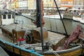 Denmark, Copenhagen, Nyhavn, fishing schooner Royalty Free Stock Photo