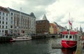 Denmark, Copenhagen, Nyhavn, view of the canal and houses