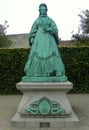 Denmark, Copenhagen, Rosemborg Castle Park, statue of Caroline Amalie of Augustenburg Royalty Free Stock Photo