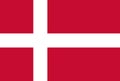 Denmark flag. Icon of danish. National flag of danmark. Logo of dannebrog and copenhagen. Red background with white cross. Nordic