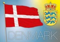 Denmark flag Royalty Free Stock Photo
