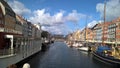 Denmark, River channel in Denmark. Here Stands the house where Hans Christian Andersen lived.