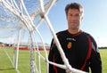 Denmarks Michael Laudrup soccer coach pose