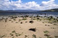 Dennes Point beach located on Bruny Island in Tasmania. Royalty Free Stock Photo