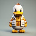 Dennis The Duck 3d Model For Dota 2 - White And Amber Style