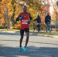 Dennis Mbelenzi winner of the Halifax Marathon Royalty Free Stock Photo