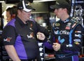 Denny Hamlin with crew chief Mike Ford Royalty Free Stock Photo