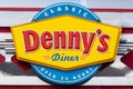 Denny`s Classic Diner Exterior and Trademark Logo
