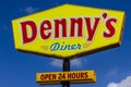 Indianapolis - Circa September 2017: Denny`s Fast casual restaurant and diner. Denny`s is a late night food favorite VIII