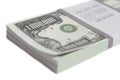 Denomination in one million dollars bills with tape Royalty Free Stock Photo