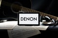 Denon editorial. Denon is a Japanese consumer electronics company specializing in Hi-Fi and Hi-End audio equipment Royalty Free Stock Photo