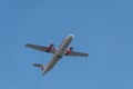 DENPASAR,BALI/INDONESIA-JUNE 08 2019: Wings Air aeroplane Propeller model is flying from Ngurah Rai International Airport Bali,