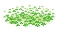 Dense Clover Field Texture for Luck, Nature Green Backgrounds, vector design Generative AI Royalty Free Stock Photo