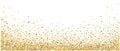 Golden confetti falling on white background particles Royalty Free Stock Photo
