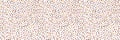 Dense Curly Cue Confetti Border Vector Texture. Modern Playful Hand Drawn Banner Pebble Dash. Seamless Abstract Spotty Trim