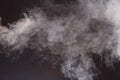 Blur Fluffy Puffs White Smoke Fog Black Background Royalty Free Stock Photo