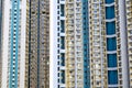 Dense high rise residential apartments in Hong Kong