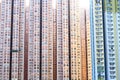 Dense high rise residential apartments in Hong Kong
