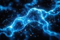 Dense, intricate synaptic webs inspired by neural connections with branching pathways