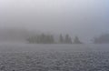 Dense Morning Fog in Canoe Counry Royalty Free Stock Photo