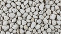 A dense pile of small, porous, light-colored pebbles or stones creating a textured background surface Royalty Free Stock Photo