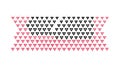Dense Pink Triangle Pattern for Textured & Modern Appeal, vector design Generative AI Royalty Free Stock Photo
