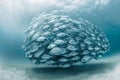 Dense School of Fish Swimming as a Single Entity. Generative AI