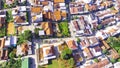 A dense and spacious residential area - stock photo