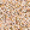 Dense Tiny Spring Leaf Mini Grid Mosaic. Texture Collage Background. Abstract Macro Pixel Seamless Pattern. Playfull Fun All Over